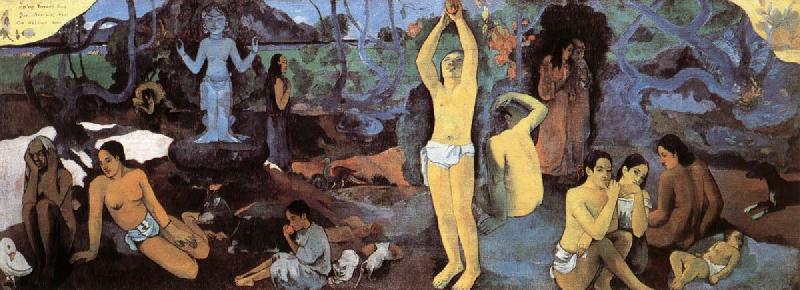 Paul Gauguin From where come we, What its we, Where go we to closed oil painting image